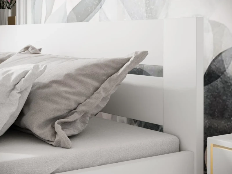 Łóżko drewniane Matilda 160x200 cm biały