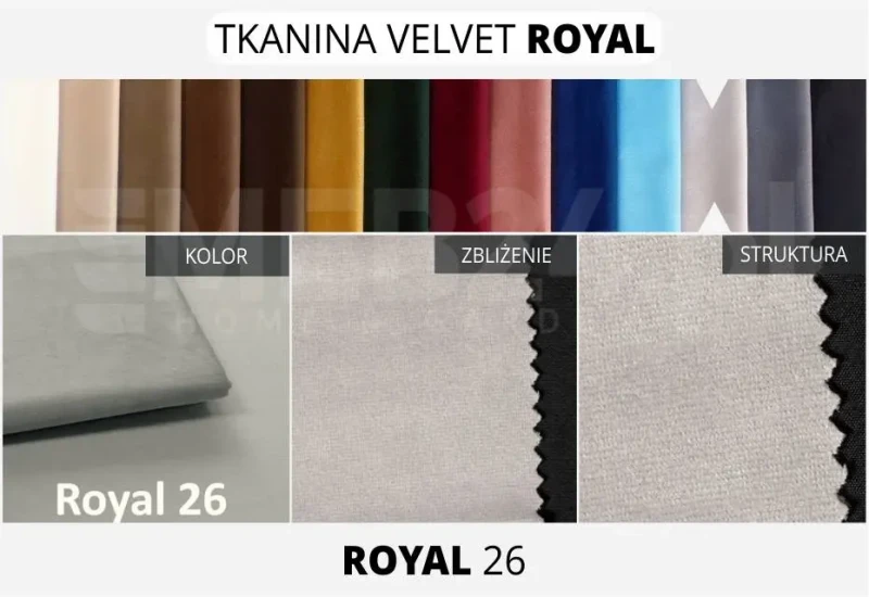Fotel tapicerowany Finka Harmonia pikowany komplet 2 szt. Royal 26 OUTLET
