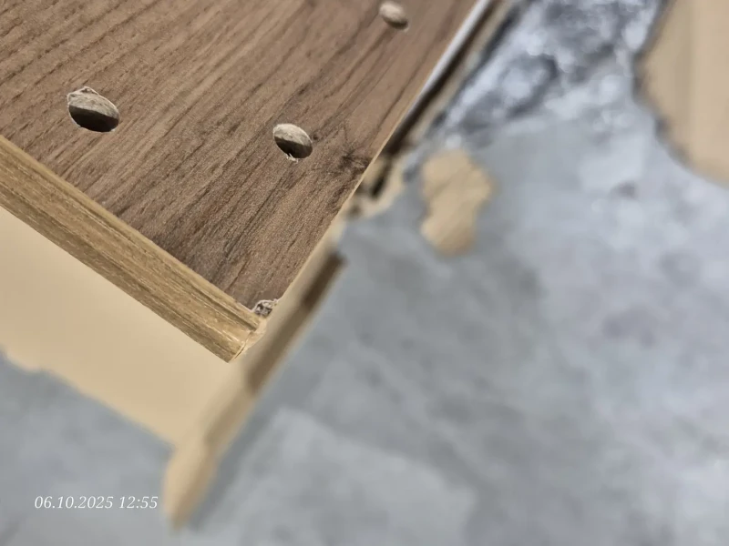 Stolik kawowy Kwadro 110 cm z dolną półką do salonu dąb wotan OUTLET