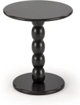 Stolik kawowy Cirilla okrągły do salonu 40 cm czarny