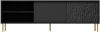 Szafka stolik pod telewizor Bullet RTV-1 180 cm czarny mat ze złotymi nogami