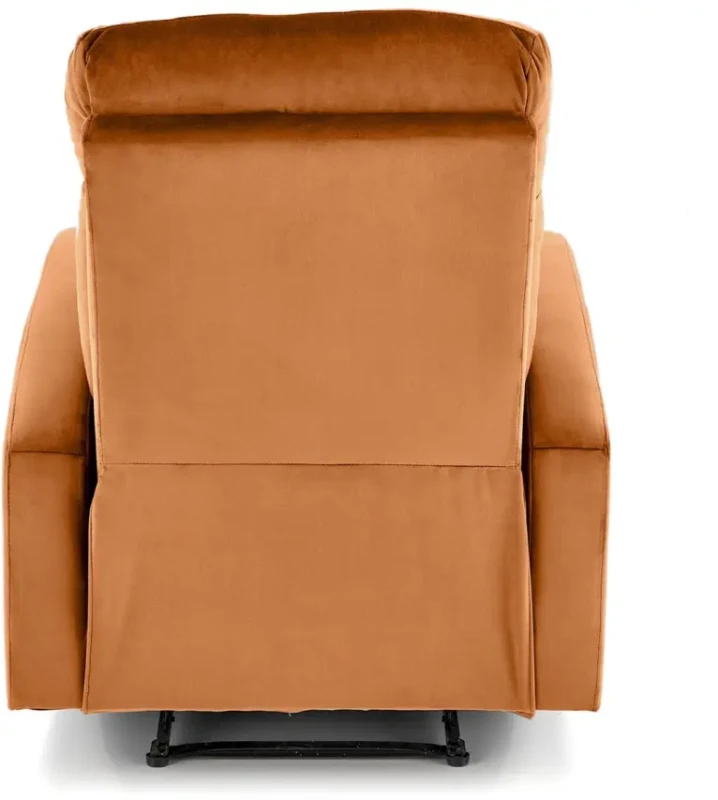 Fotel rozkładany Wonder z funkcją kołyski i podnóżkiem wypoczynkowy do salonu Cynamonowy