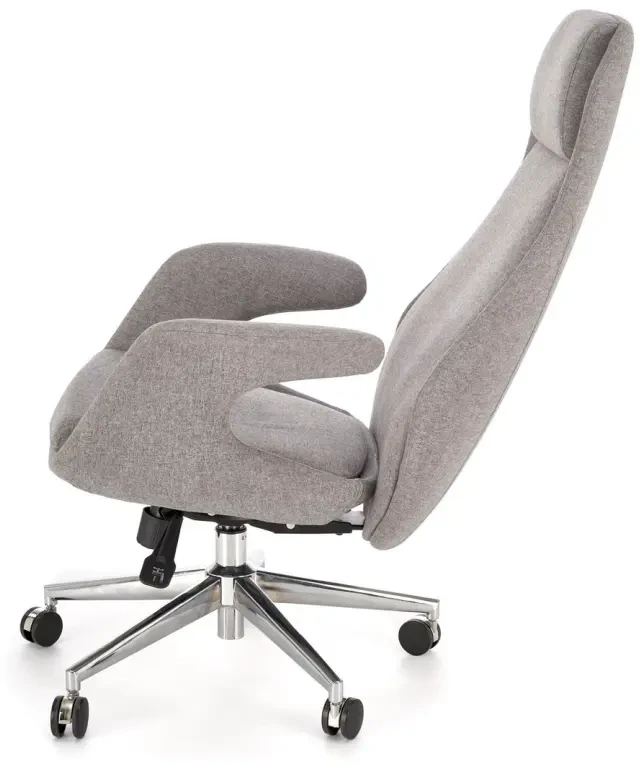 Fotel obrotowy Kevin do biura jasny popielaty