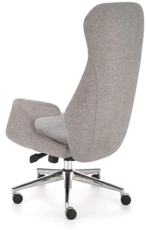 Fotel obrotowy Kevin do biura jasny popielaty