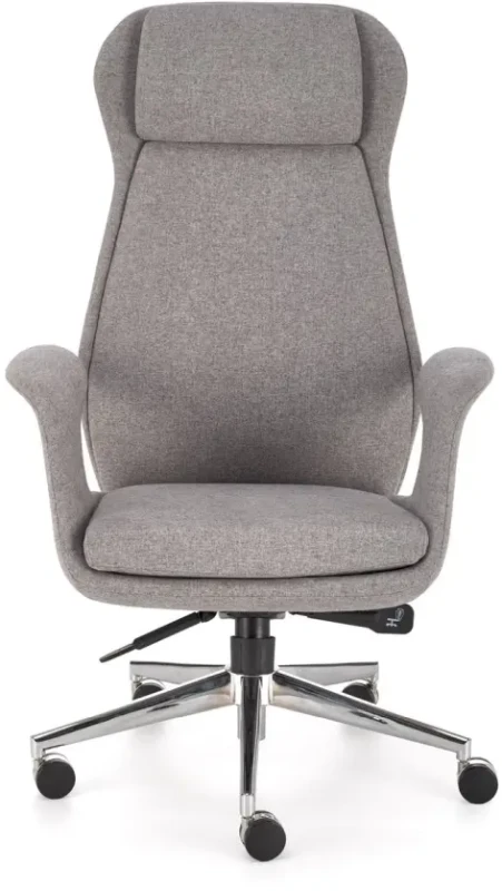 Fotel obrotowy Kevin do biura jasny popielaty