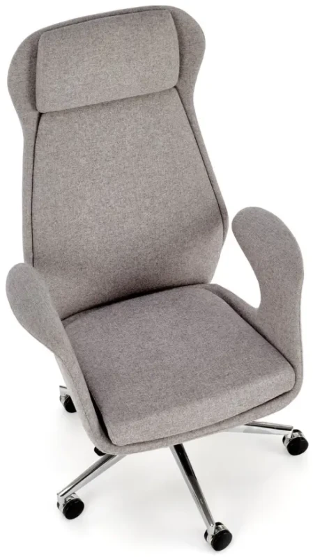 Fotel obrotowy Kevin do biura jasny popielaty