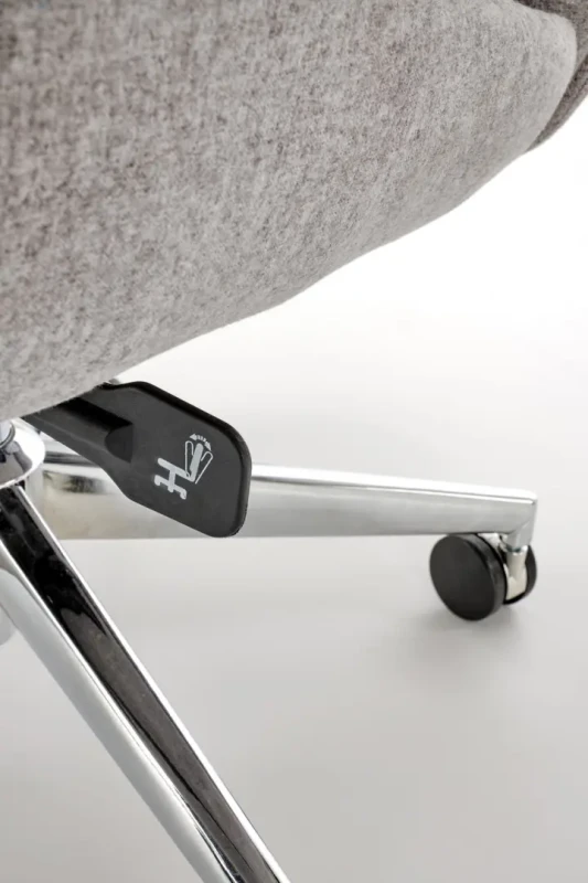 Fotel obrotowy Kevin do biura jasny popielaty