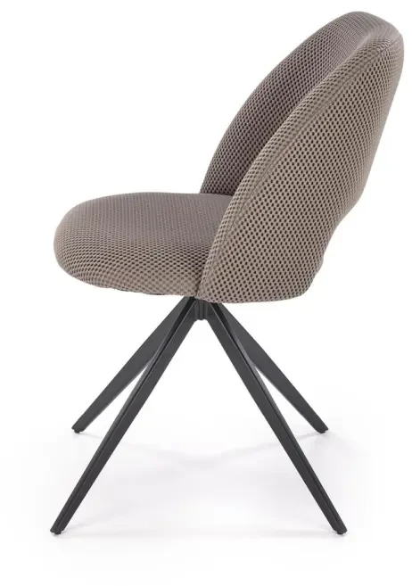 Krzesło obrotowe K546 z tkaniny membranowej siateczkowe do jadalni popielaty