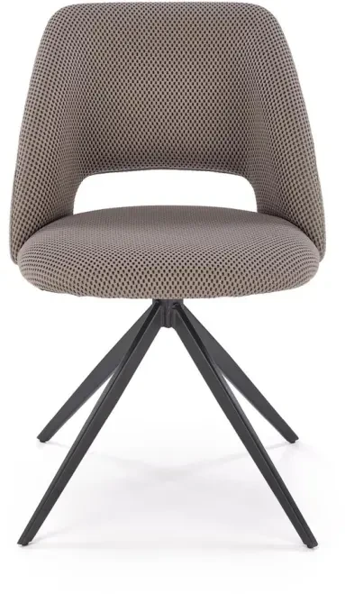 Krzesło obrotowe K546 z tkaniny membranowej siateczkowe do jadalni popielaty