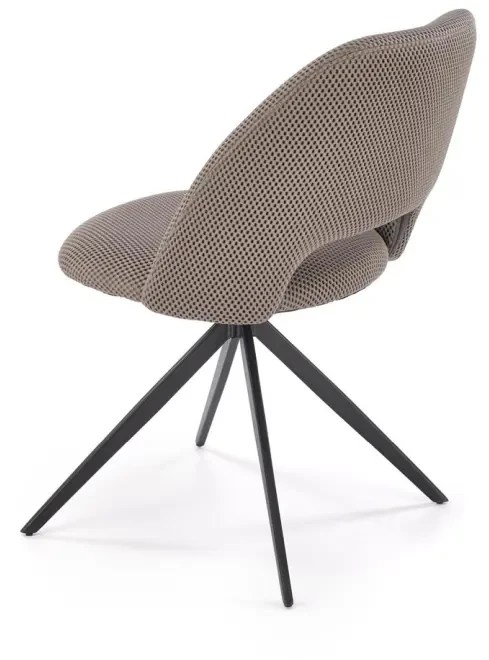 Krzesło obrotowe K546 z tkaniny membranowej siateczkowe do jadalni popielaty