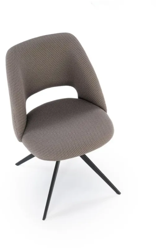 Krzesło obrotowe K546 z tkaniny membranowej siateczkowe do jadalni popielaty