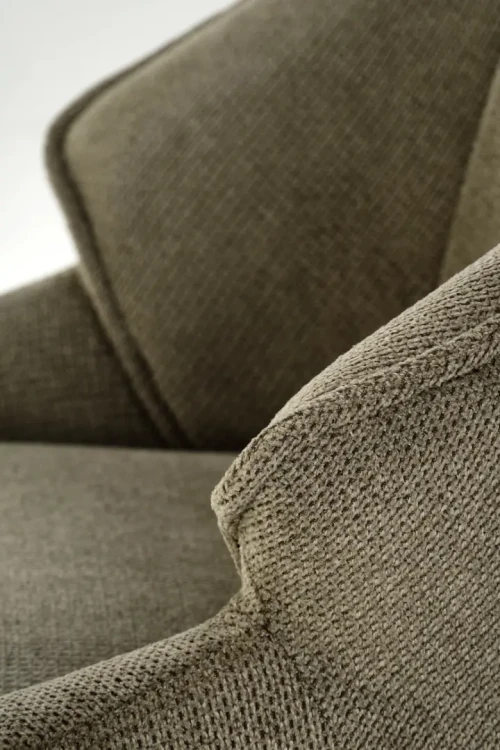 Krzesło tapicerowane K543 kubełkowe nowoczesne z tkaniny VARDO do jadalni oliwkowy