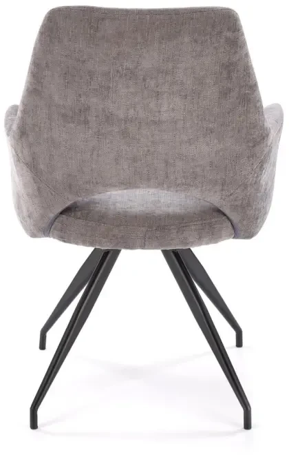 Krzesło obrotowe K542 kubełkowe nowoczesne z tkaniny ODIN do jadalni popielaty