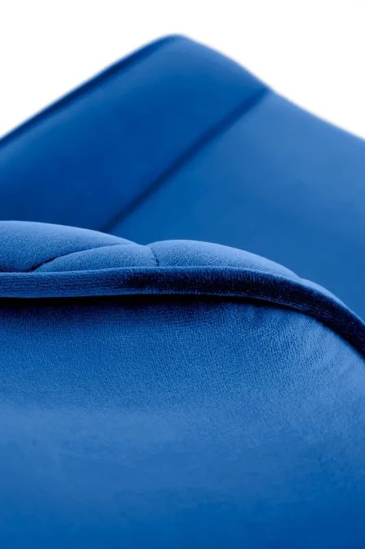 Krzesło K520 tapicerowane z obrotowym siedziskiem granatowy /czarny