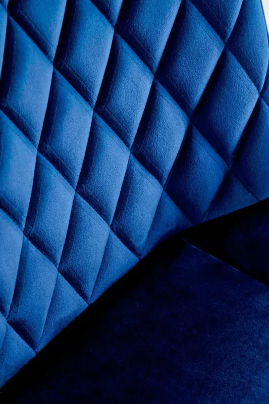 Krzesło K520 tapicerowane z obrotowym siedziskiem granatowy /czarny