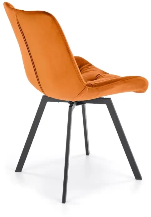 Krzesło K519 tapicerowane z obrotowym siedziskiem cynamonowy