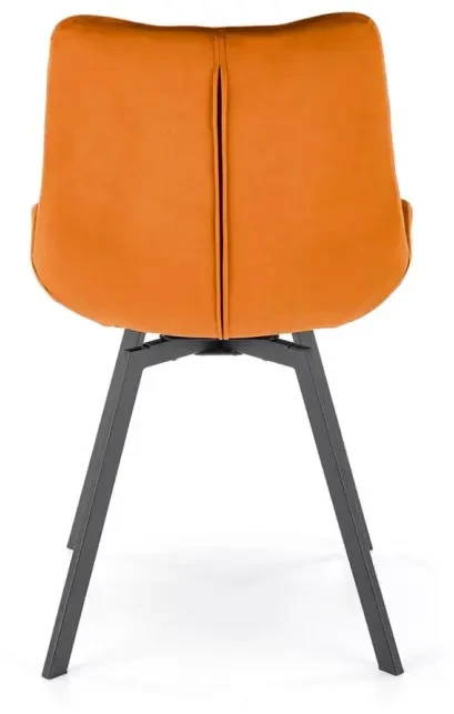 Krzesło K519 tapicerowane z obrotowym siedziskiem cynamonowy