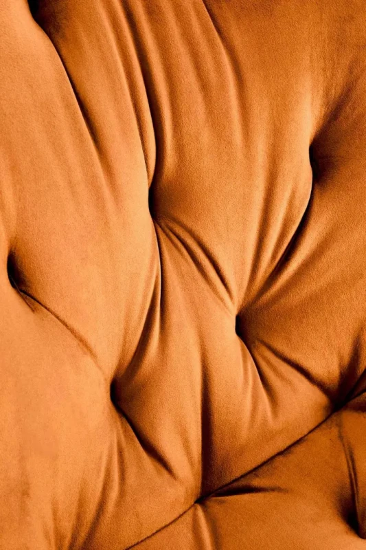 Krzesło K519 tapicerowane z obrotowym siedziskiem cynamonowy