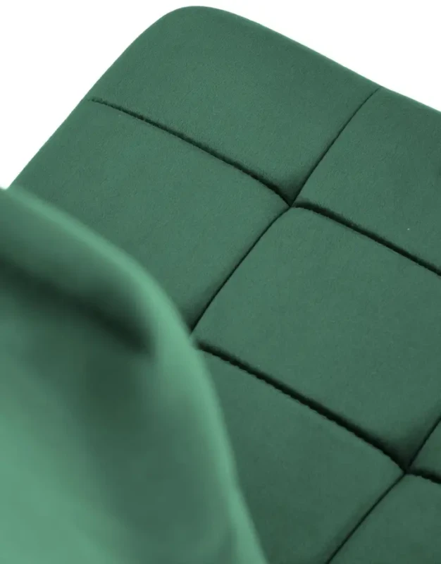 Krzesło K416 tapicerowane do jadalni ciemny zielony