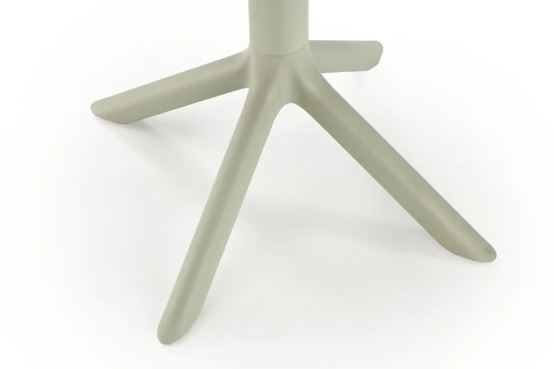 Stół ogrodowy Calvo okrągły nowoczesny polipropylen na taras 60 cm miętowy