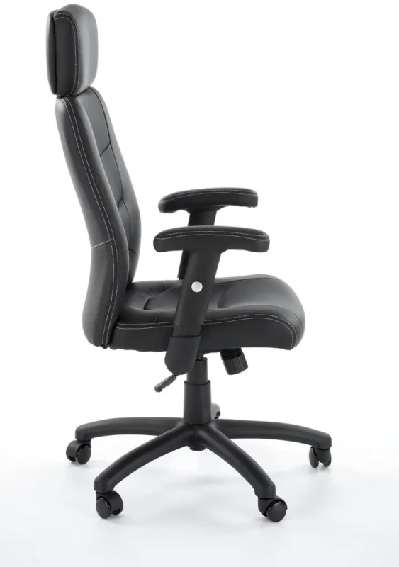 Fotel obrotowy Stilo do biura eko-skóra czarny