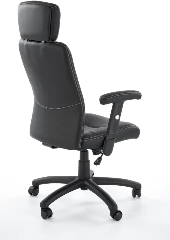 Fotel obrotowy Stilo do biura eko-skóra czarny