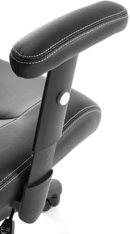 Fotel obrotowy Stilo do biura eko-skóra czarny