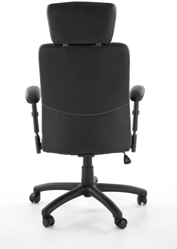 Fotel obrotowy Stilo do biura eko-skóra czarny