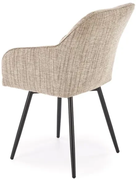 Krzesło obrotowe K576 tapicerowane do jadalni beżowy