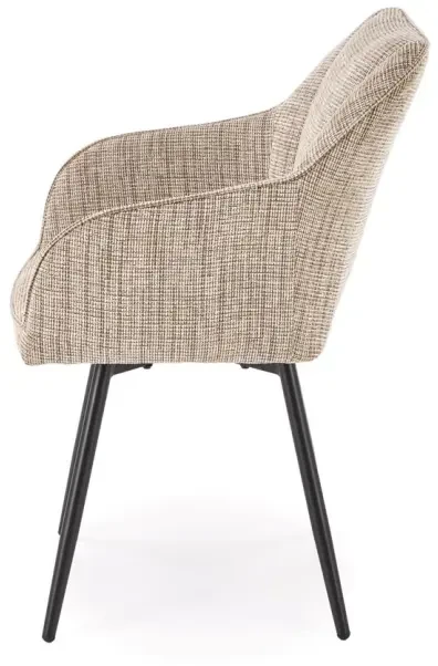 Krzesło obrotowe K576 tapicerowane do jadalni beżowy