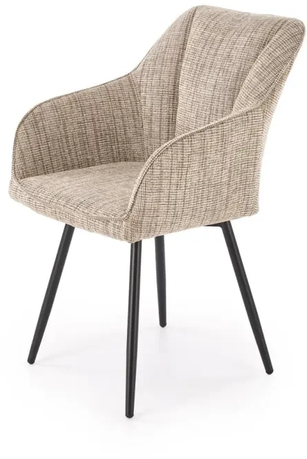 Krzesło obrotowe K576 tapicerowane do jadalni beżowy