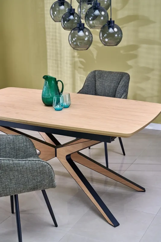 Krzesło obrotowe K576 tapicerowane do jadalni oliwkowy