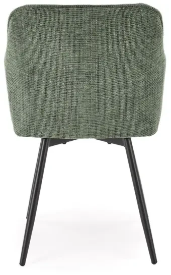 Krzesło obrotowe K576 tapicerowane do jadalni oliwkowy