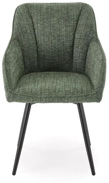 Krzesło obrotowe K576 tapicerowane do jadalni oliwkowy