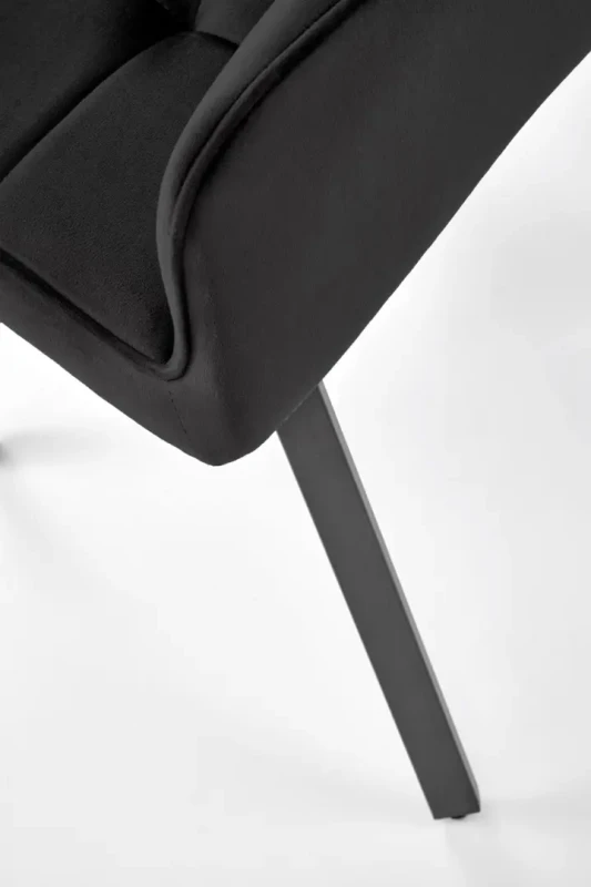 Krzesło obrotowe K588 tapicerowane do jadalni czarny