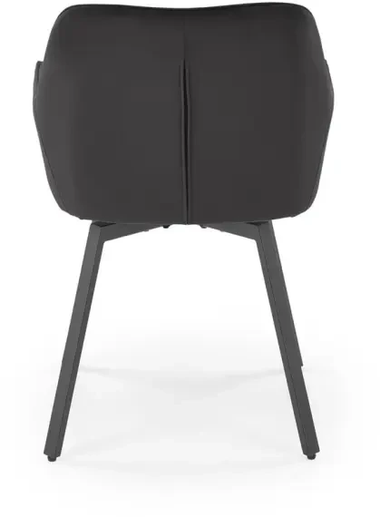 Krzesło obrotowe K588 tapicerowane do jadalni czarny