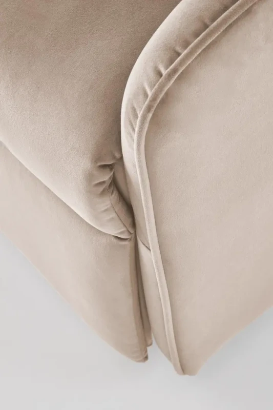 Fotel wypoczynkowy Maroni z funkcją elektrycznego rozkładania do salonu beżowy