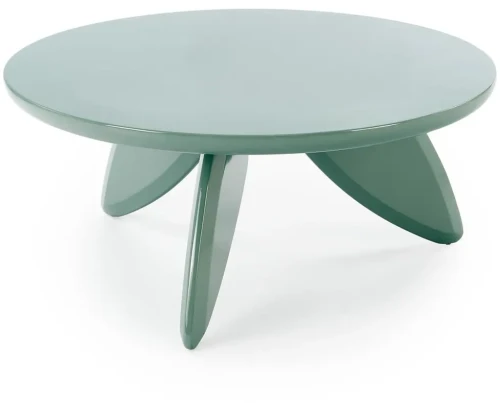 Ława stolik kawowy Soraya 2 okrągły do salonu 80 cm j. niebieski