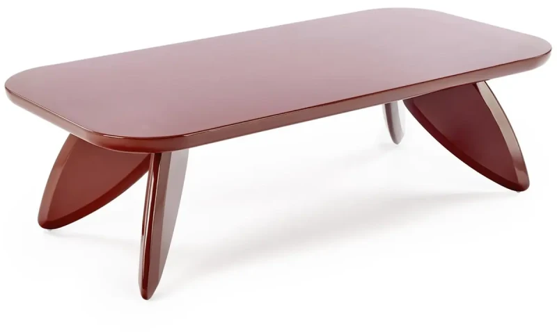 Ława stolik kawowy Soraya prostokątny do salonu 8120 cm bordowy