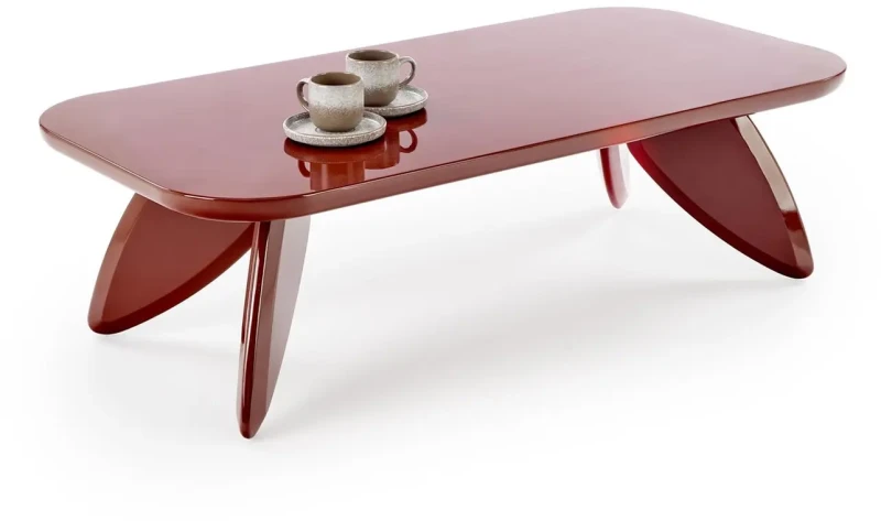 Ława stolik kawowy Soraya prostokątny do salonu 8120 cm bordowy