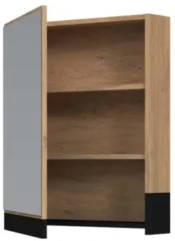 Szafka z lustrem Duesa do łazienki 60 cm dąb złoty