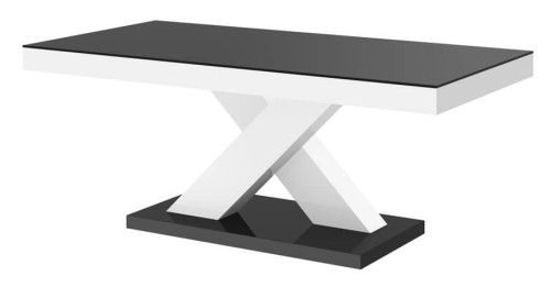 Ława XENON MINI 120 cm Czarno-biały połysk