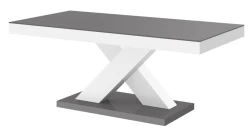 Ława XENON MINI 120 cm Szaro-biały połysk
