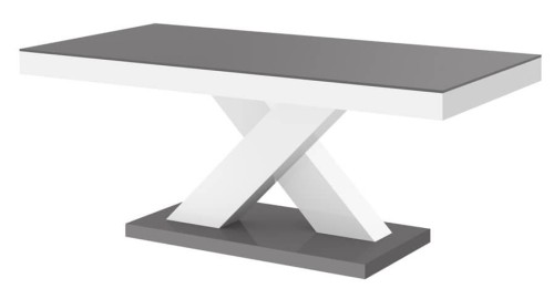 Ława XENON MINI 120 cm Szaro-biały połysk