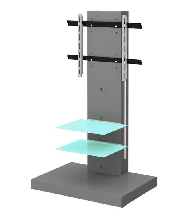 Stolik RTV Marino połysk - szary