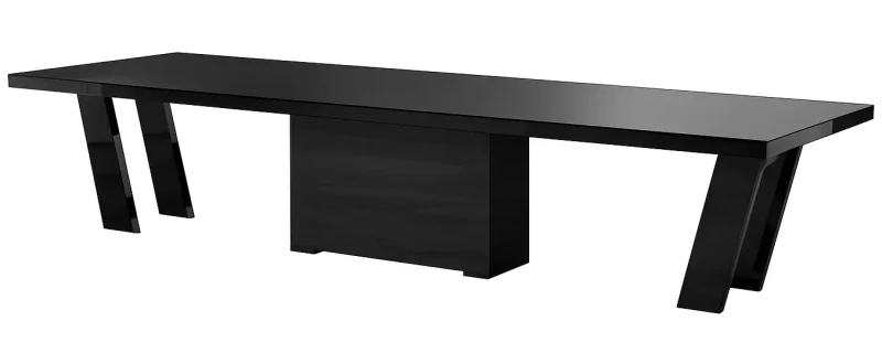 Stół rozkładany GRANDE 160-412 czarny mat