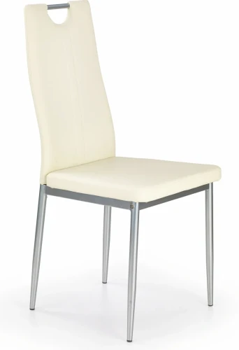 Krzesło K202 z uchwytem do jadalni kremowy