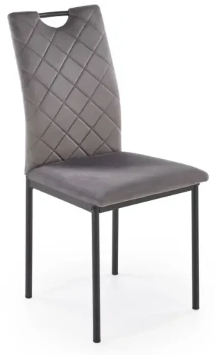 Krzesło K577 tapicerowane do jadalni popielaty / czarny
