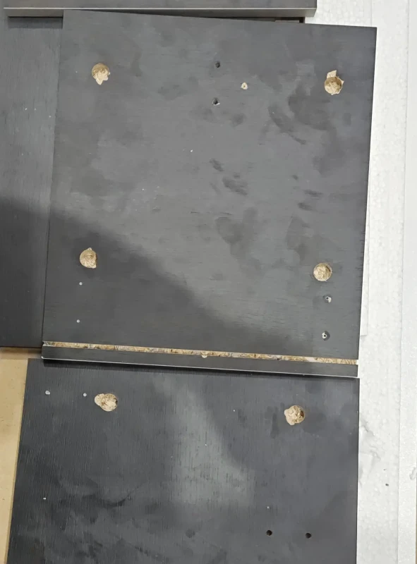 Szafka RTV Oro 175 cm czarny - wady produktu outletowego