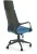 Fotel gabinetowy Voyager obrotowy z mechanizmem TILT do biura czarny / niebieski